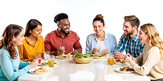 Persoane care mănâncă la masă